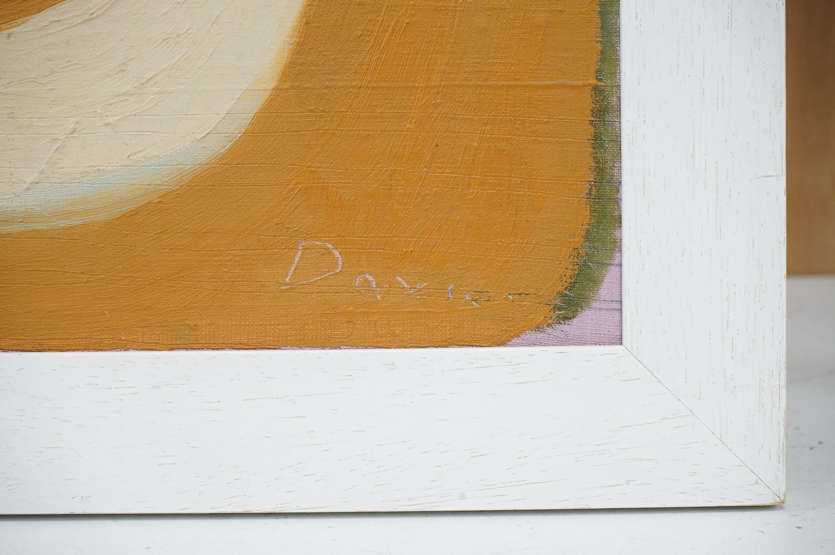 Nathan Davies (Contemporary, Cornish), oil on board, 'Red cottage', signed, 39 x 39cm